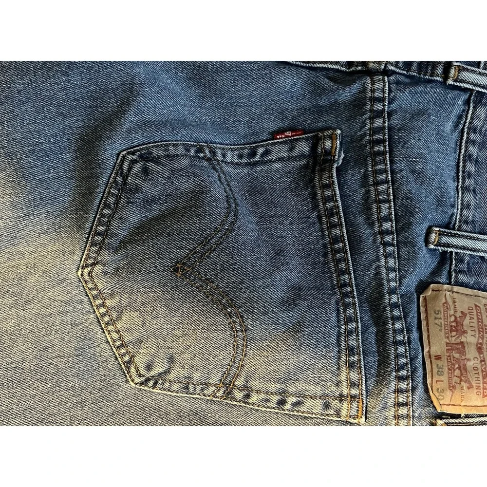 Levi's 517 Jeans Men's 38x30‎ Bootcut Regular Fit Medium Wash Blue Denim Mexico